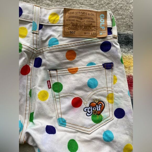 Limited Edition Golf Wang Collaboration Levi’s Pant Size 28 - Picture 7 of 10